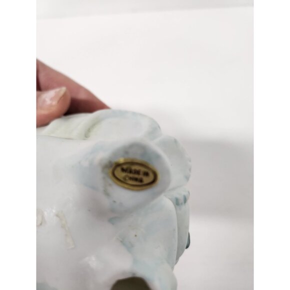 Vintage Bear Couple Sitting On Sofa Collectible Ceramic Figurine Cottagecore - Picture 8 of 12